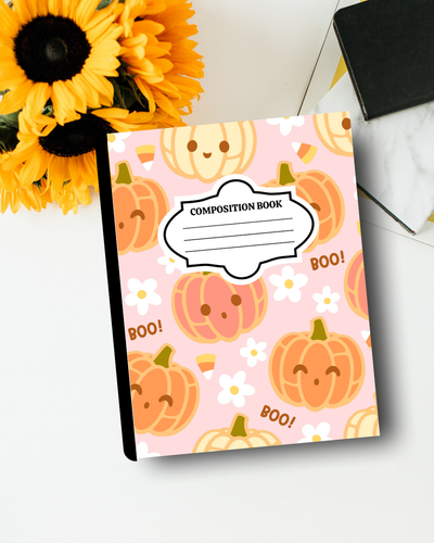 Customized Halloween Composition Notebook – Aesthetic Journal | Personalized School Supplies