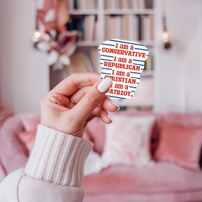 Republican, Conservative, Christian, Patriotic Stickers – Set of 12 Stickers