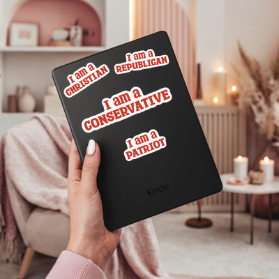 Republican, Conservative, Christian, Patriotic Stickers – Set of 12 Stickers
