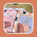 Black Cat - Cute Halloween Mini Notepads – 3x3” Sticky Note Style, 50 Pages