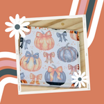 Coquette Pumpkin - Cute Halloween Mini Notepads – 3x3” Sticky Note Style, 50 Pages
