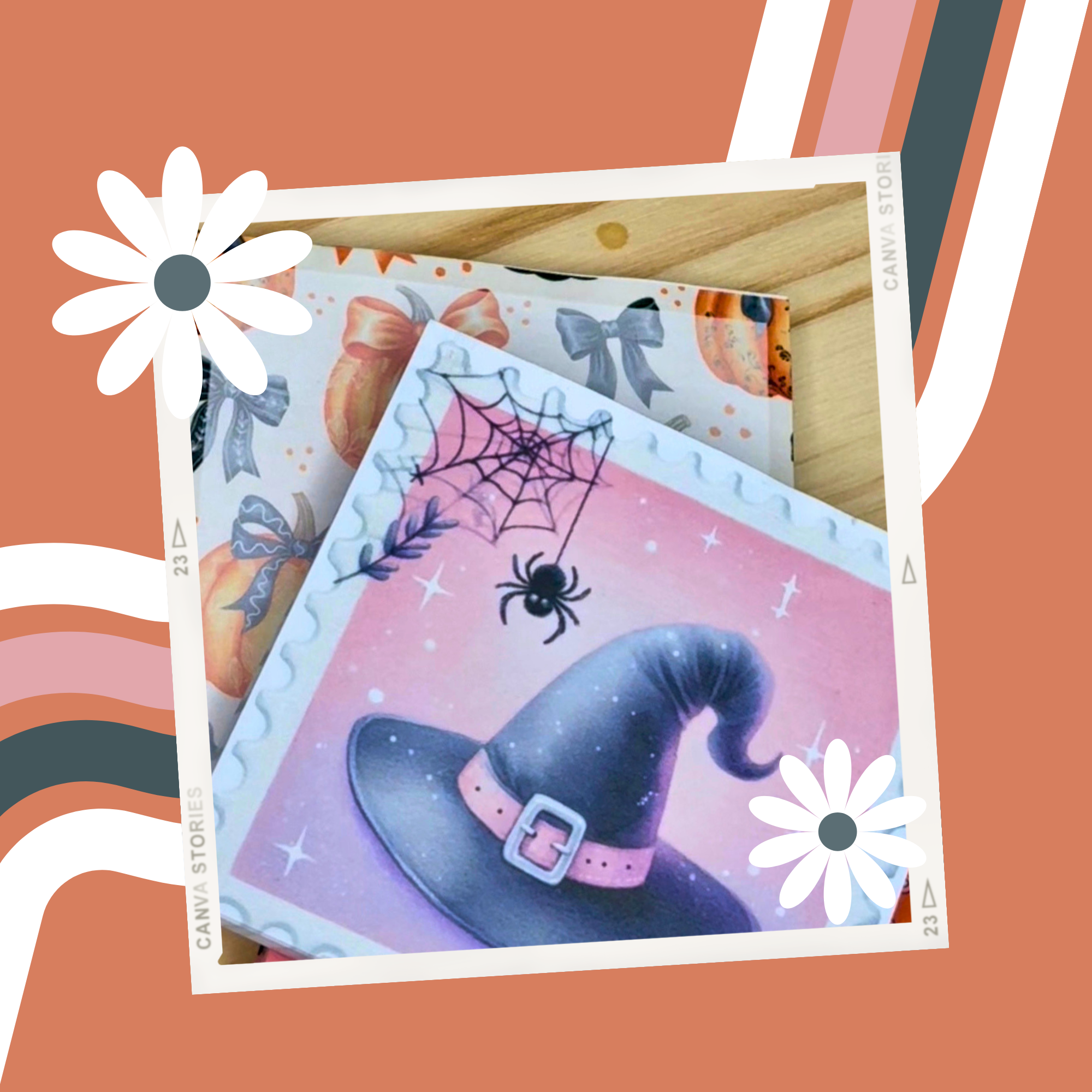 Witch Hat - Cute Halloween Mini Notepads – 3x3” Sticky Note Style, 50 Pages