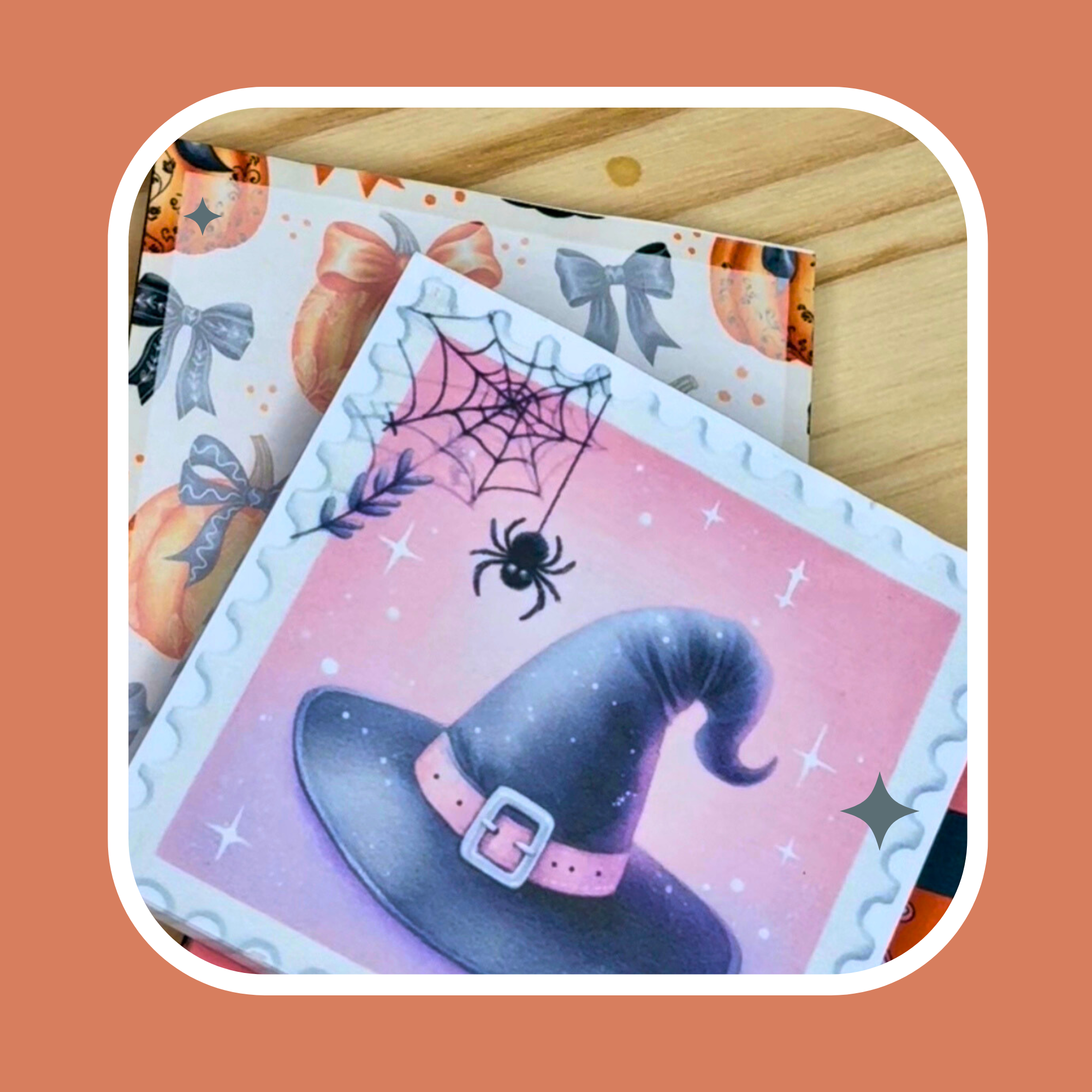 Witch Hat - Cute Halloween Mini Notepads – 3x3” Sticky Note Style, 50 Pages