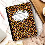 Customized Halloween Composition Notebook – Candy Corn Aesthetic Journal | Personalized School Supplies