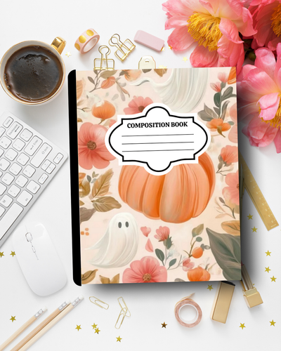 Customized Halloween Composition Notebook – Cozy Aesthetic Journal | Personalized School Supplies
