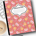 Customized Halloween Composition Notebook – Pumpkin Aesthetic Journal | Personalized School Supplies