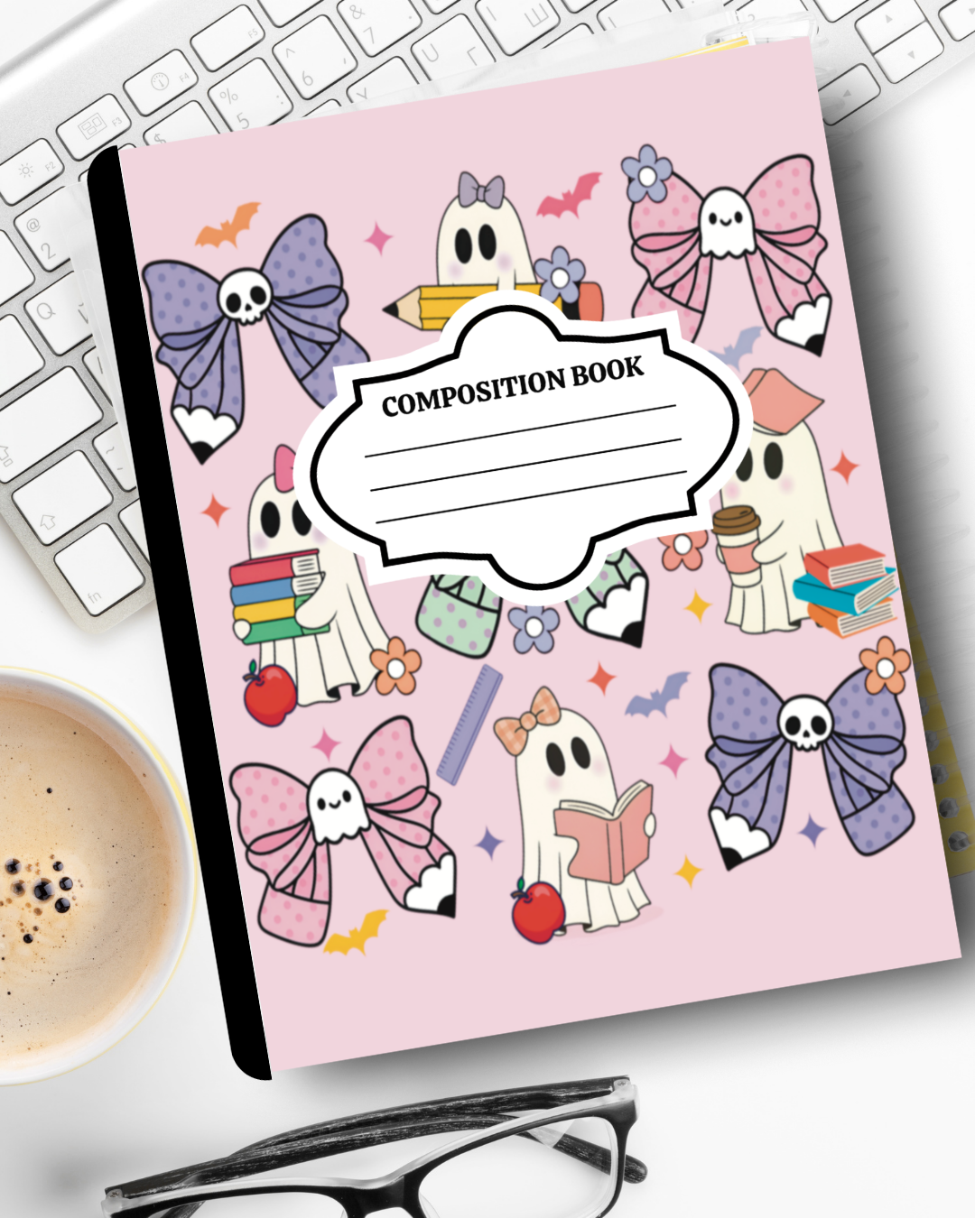 Customized Halloween Composition Notebook – School Aesthetic Journal | Personalized School Supplies