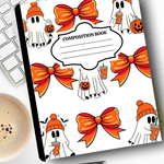 Customized Halloween Composition Notebook – Coquette Aesthetic Journal | Personalized School Supplies