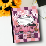 Customized Halloween Composition Notebook – Halloweentown Aesthetic Journal | Personalized School Supplies