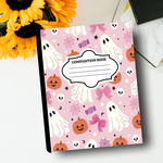 Customized Halloween Composition Notebook – Ghost Aesthetic Journal | Personalized School Supplies