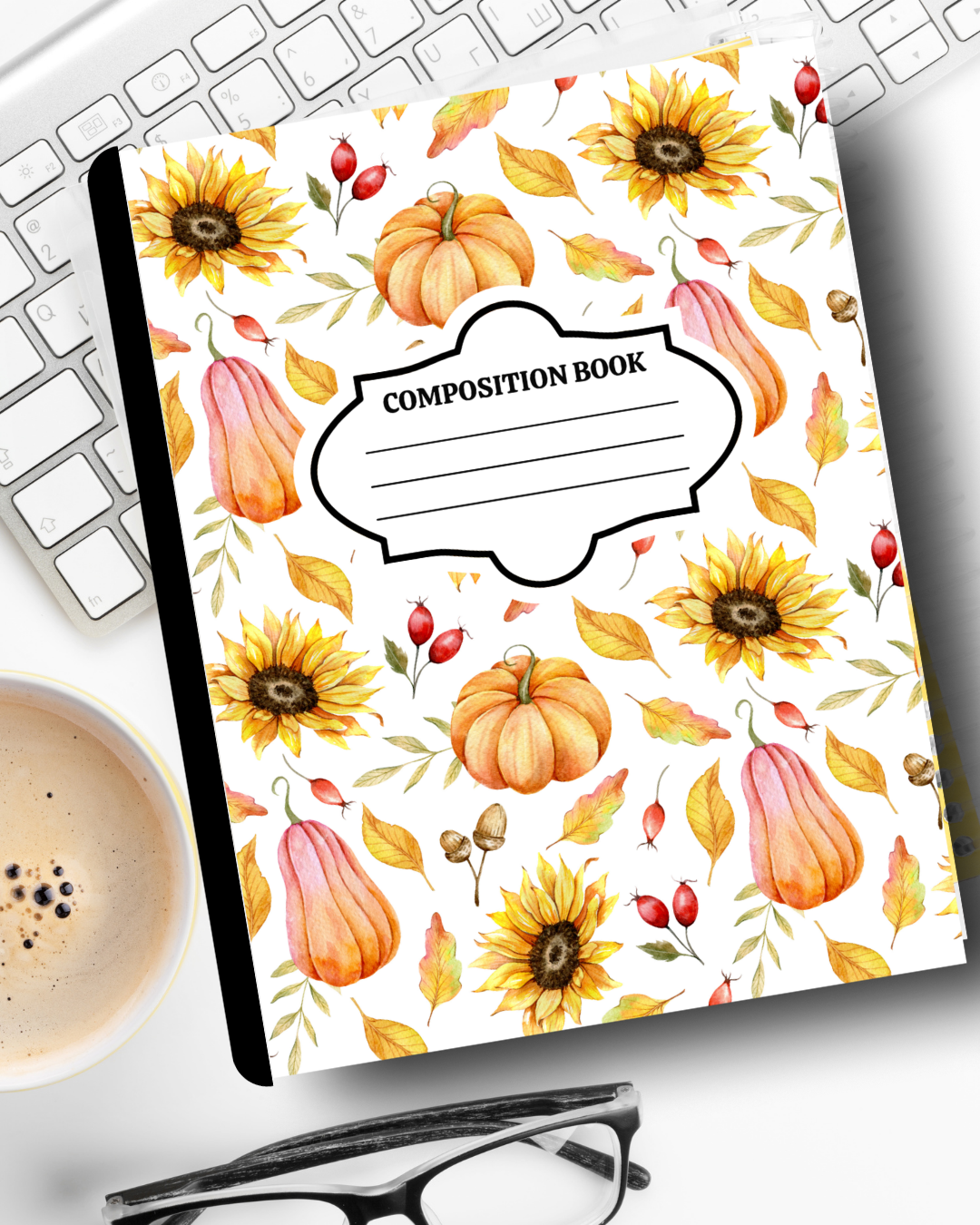 Customized Halloween Composition Notebook – Fall Aesthetic Journal | Personalized School Supplies
