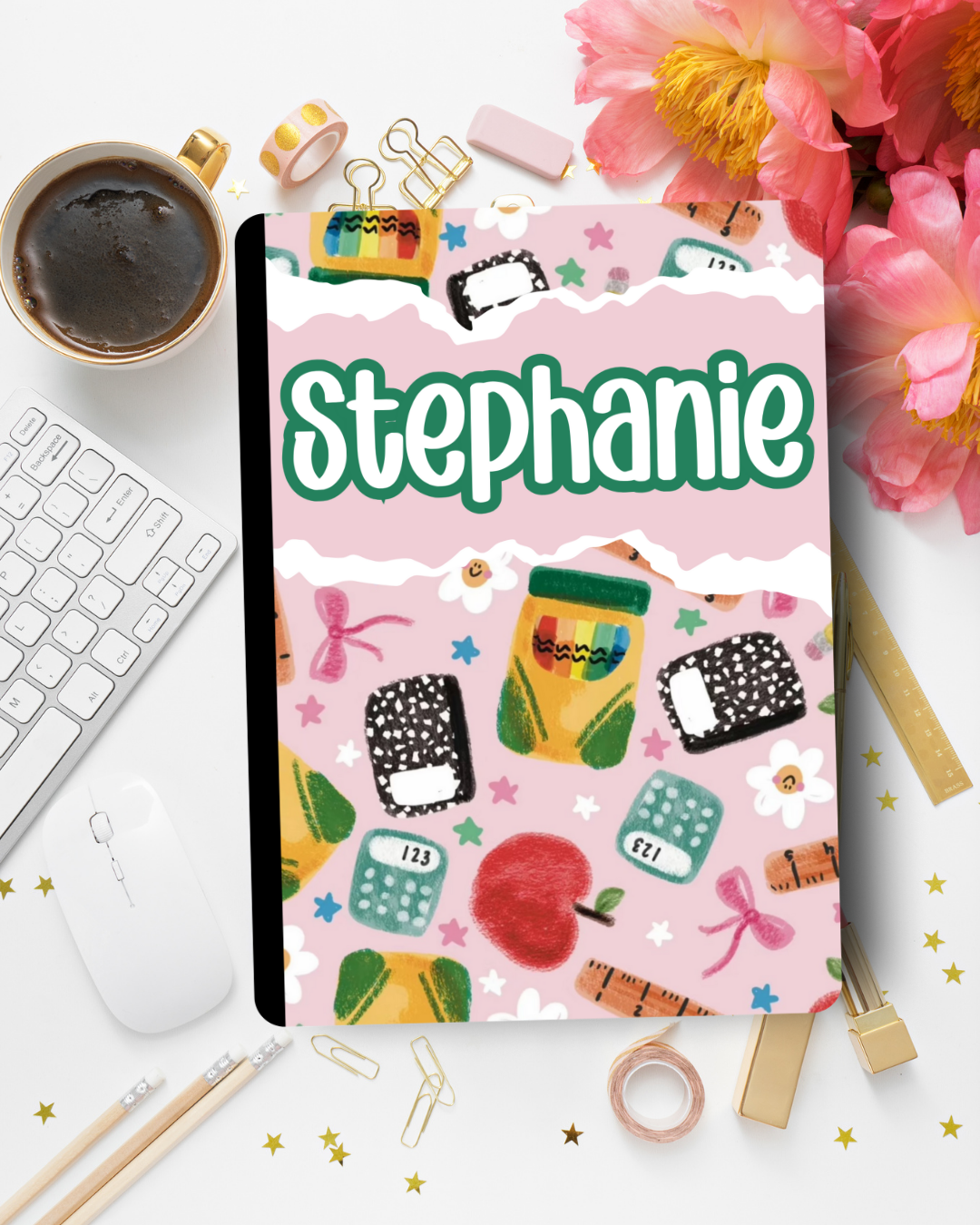 Custom Composition Notebook – Back to School Journal, 80 Pages Personalized School Supplies