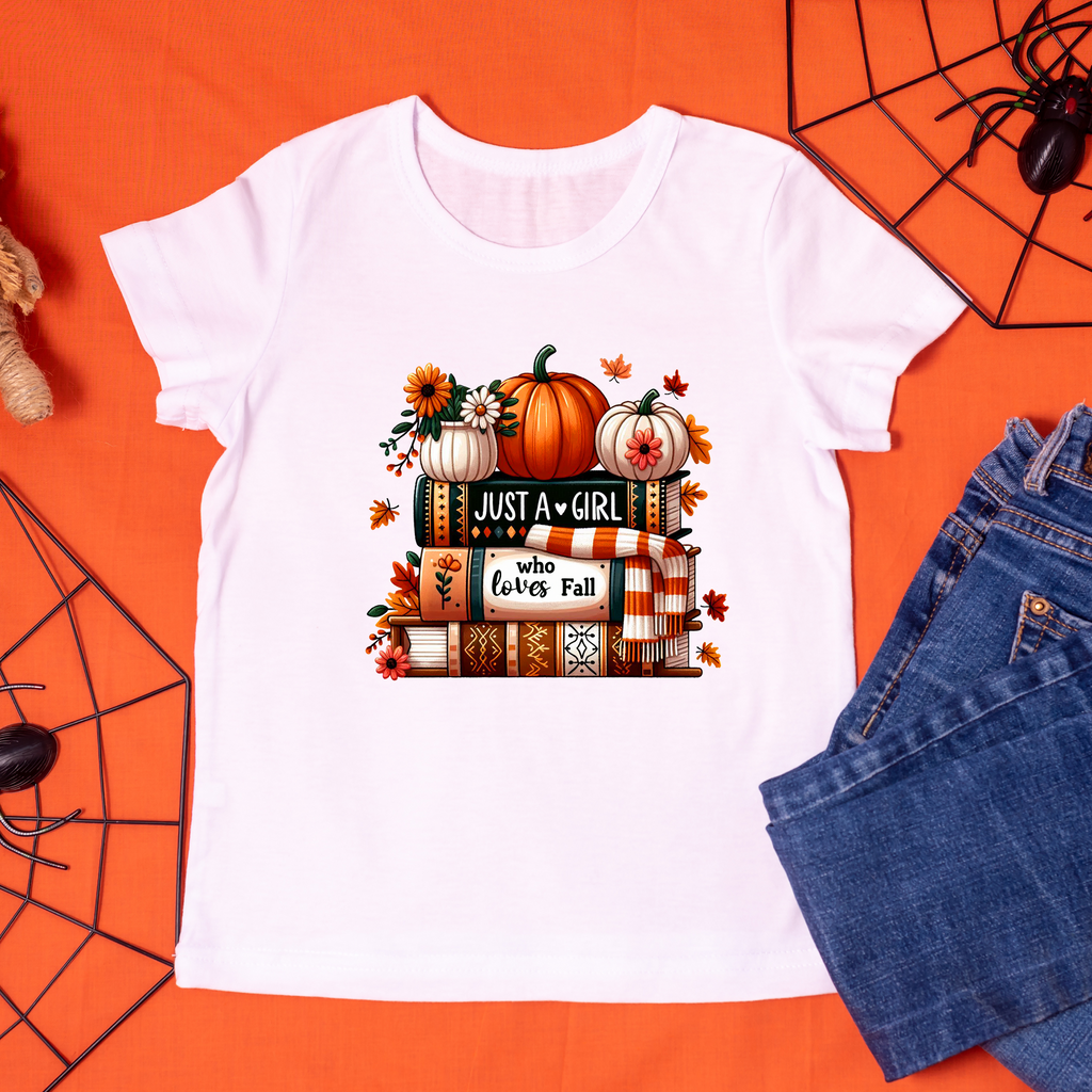 Just A Book Girl T-Shirt – Halloween Statement Tee