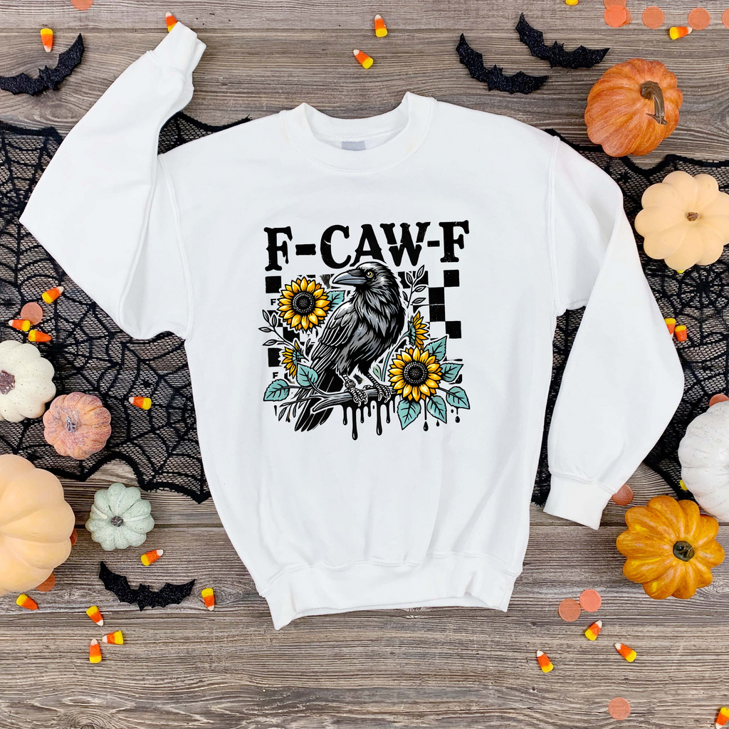 F Caw F T-Shirt – Halloween Statement Tee