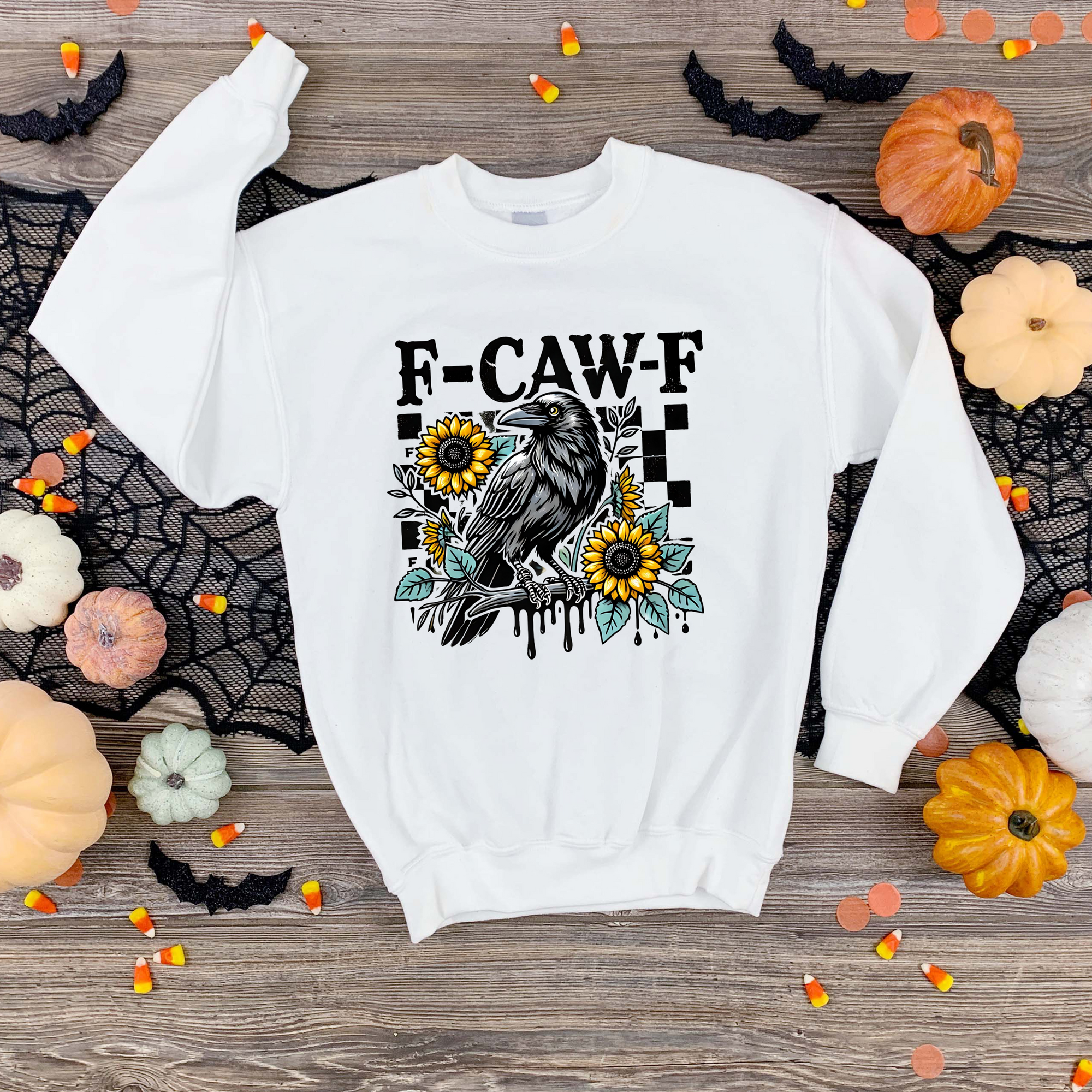 F Caw F T-Shirt – Halloween Statement Tee