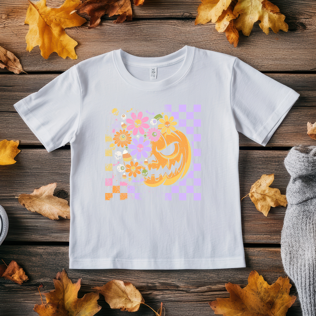 Pastel Pumpkin T-Shirt – Halloween Statement Tee