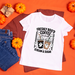 Spooky Coffee T-Shirt – Halloween Statement Tee