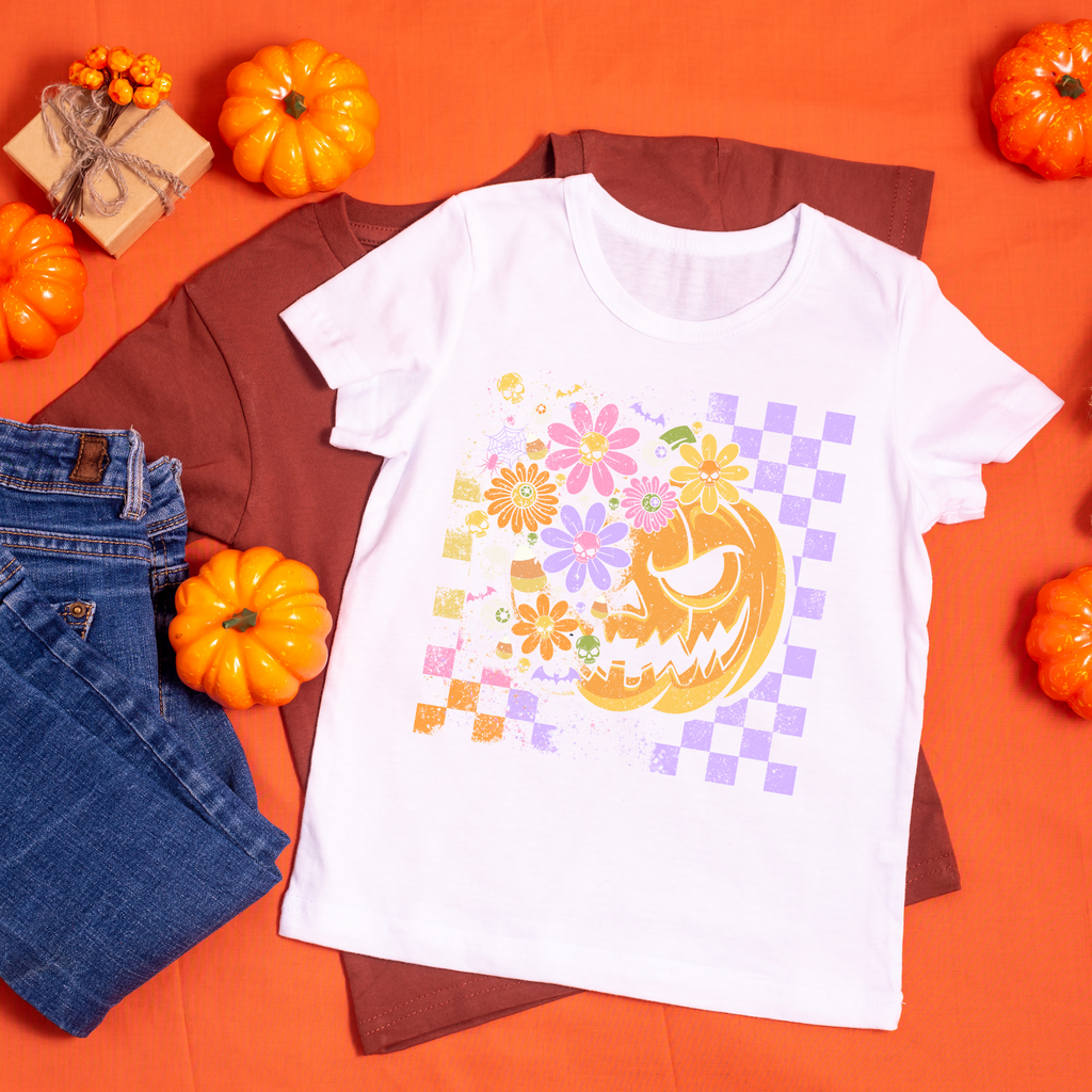 Pastel Pumpkin T-Shirt – Halloween Statement Tee
