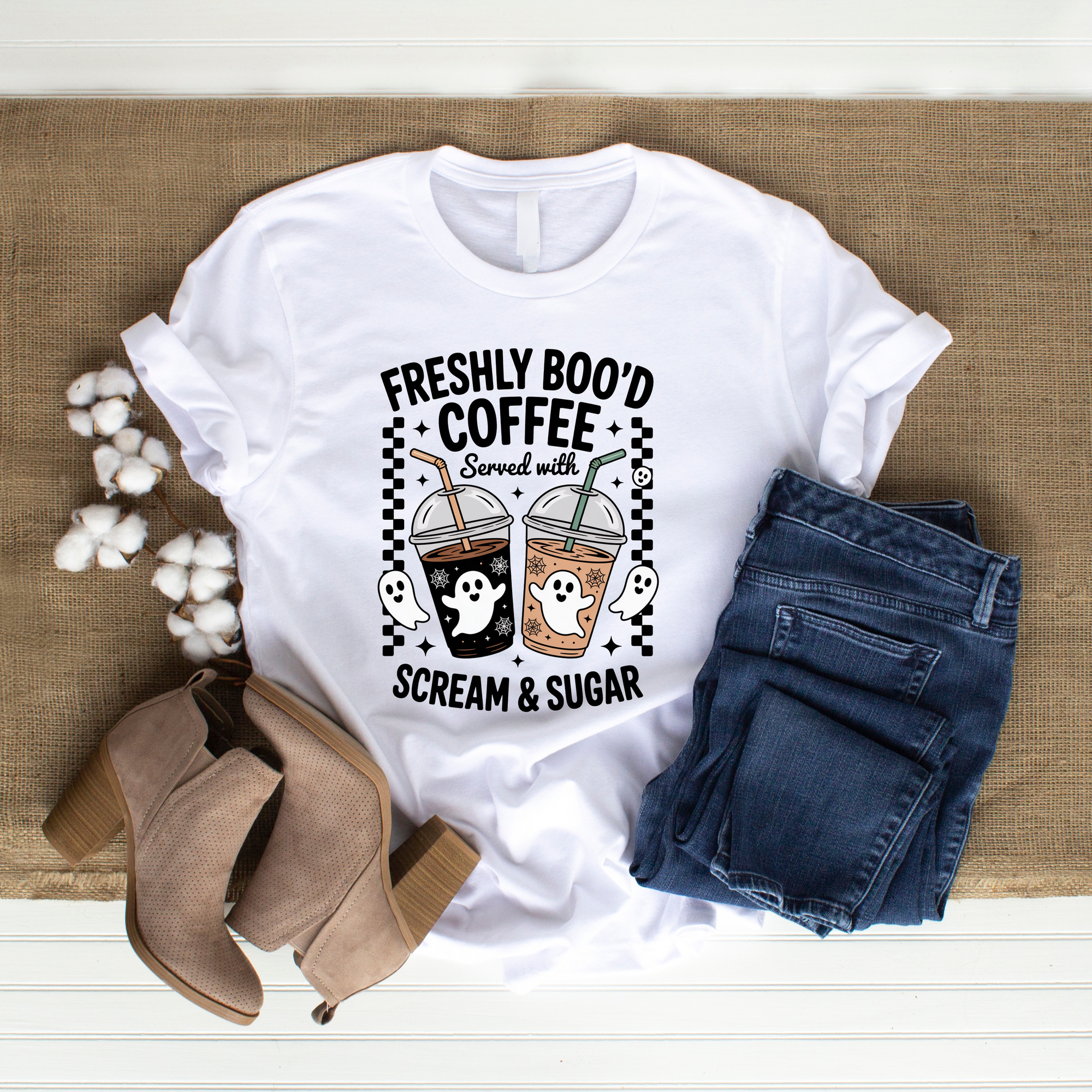 Spooky Coffee T-Shirt – Halloween Statement Tee