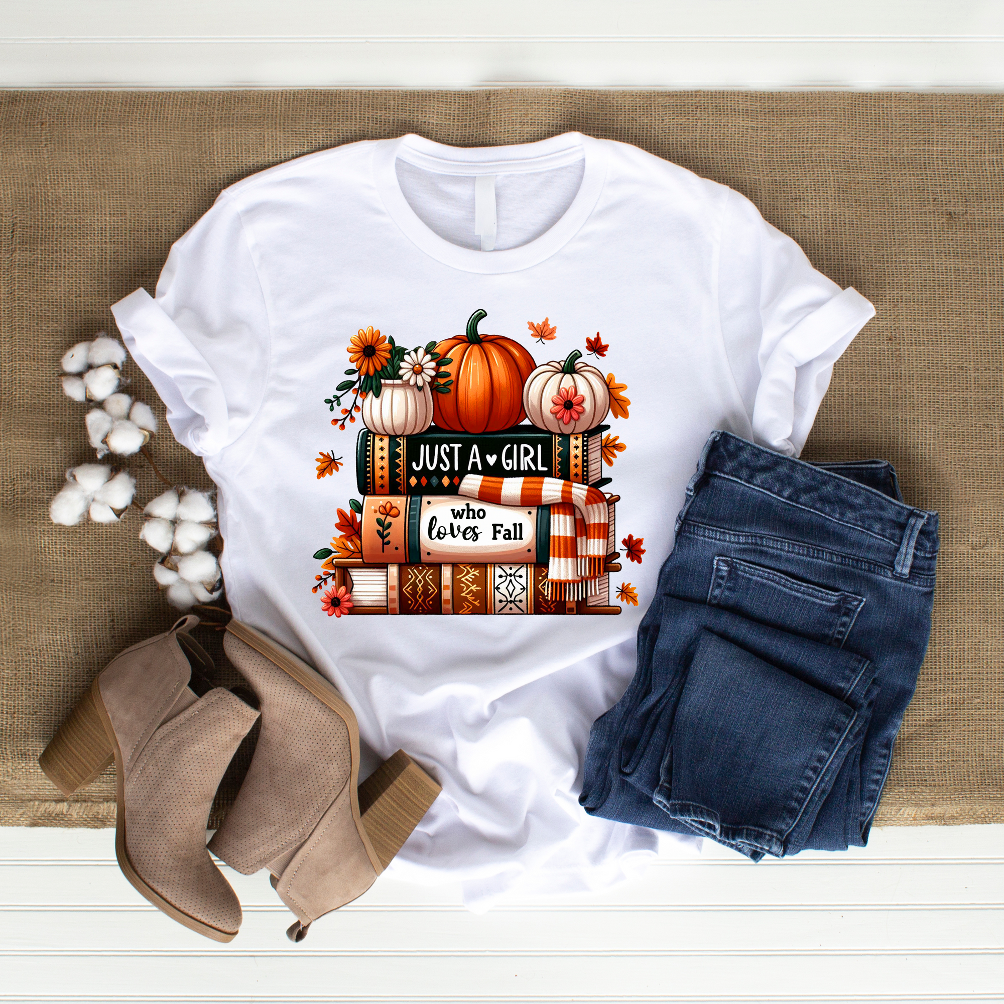 Just A Book Girl T-Shirt – Halloween Statement Tee