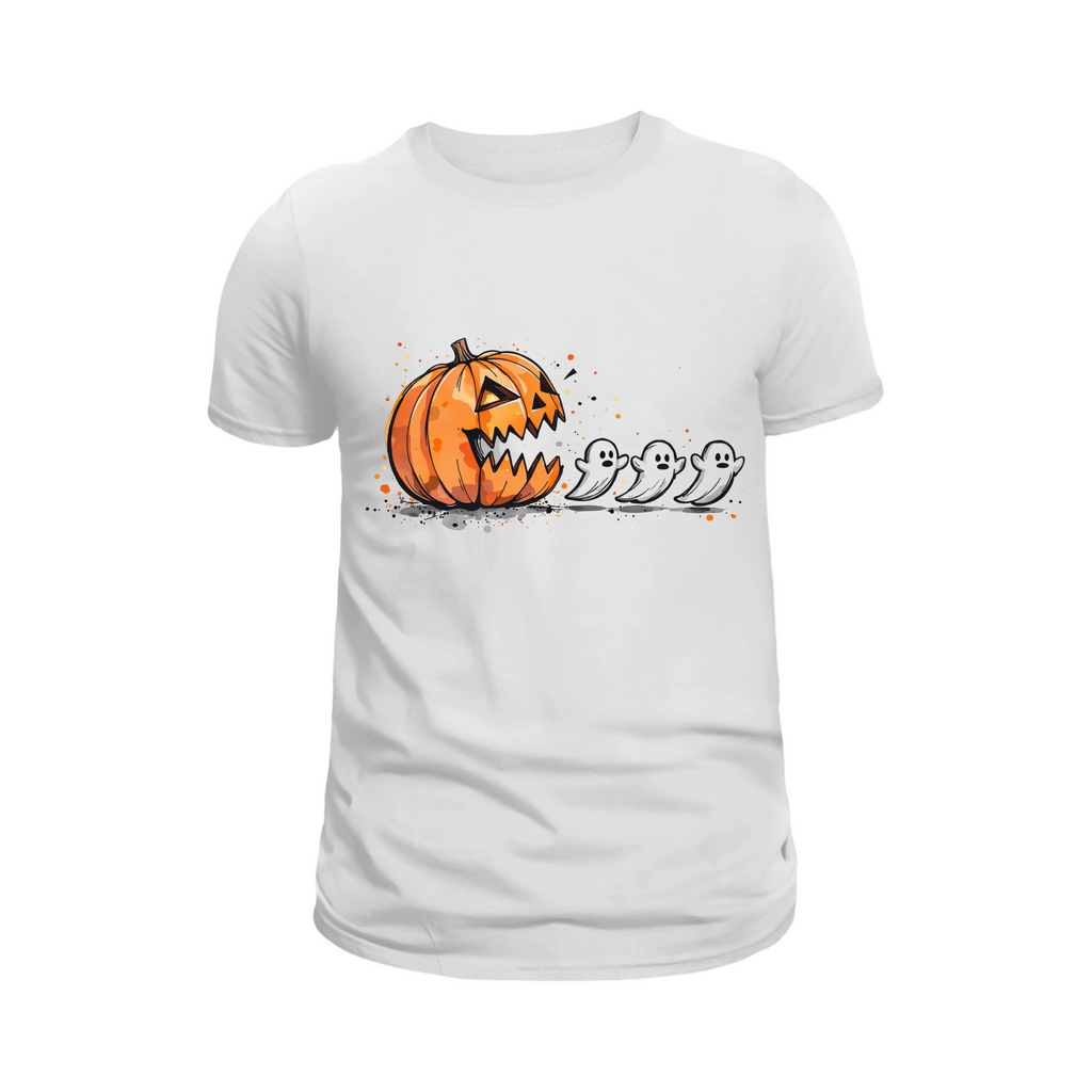 Pac Man Pumpkin T-Shirt – Halloween Statement Tee