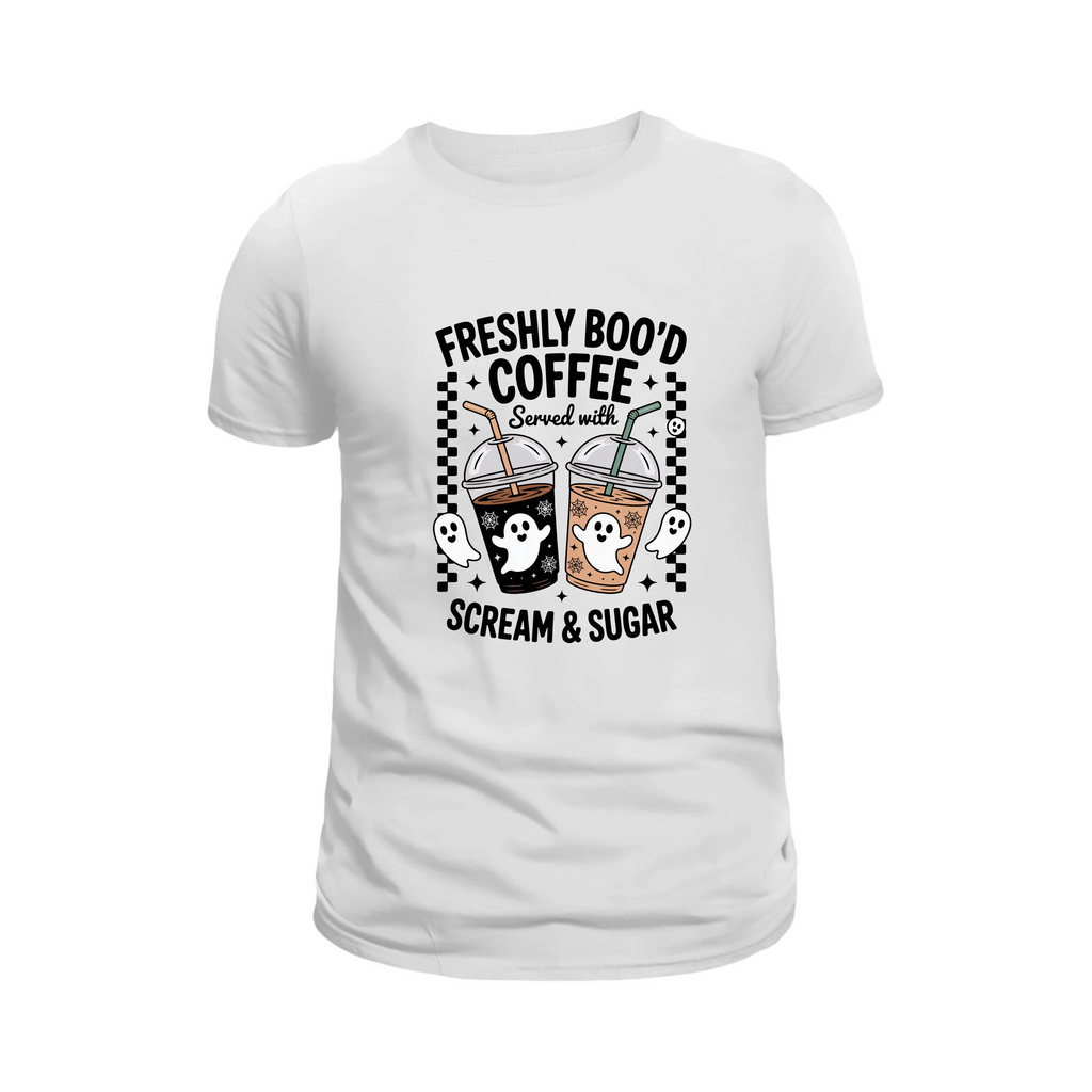 Spooky Coffee T-Shirt – Halloween Statement Tee