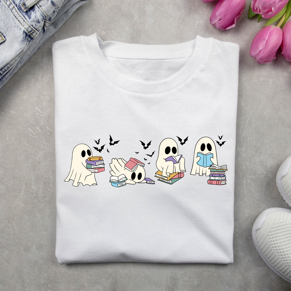 Reading Ghosts T-Shirt – Halloween Statement Tee