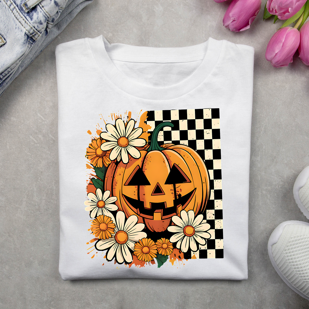 Daisy Pumpkin T-Shirt – Halloween Statement Tee