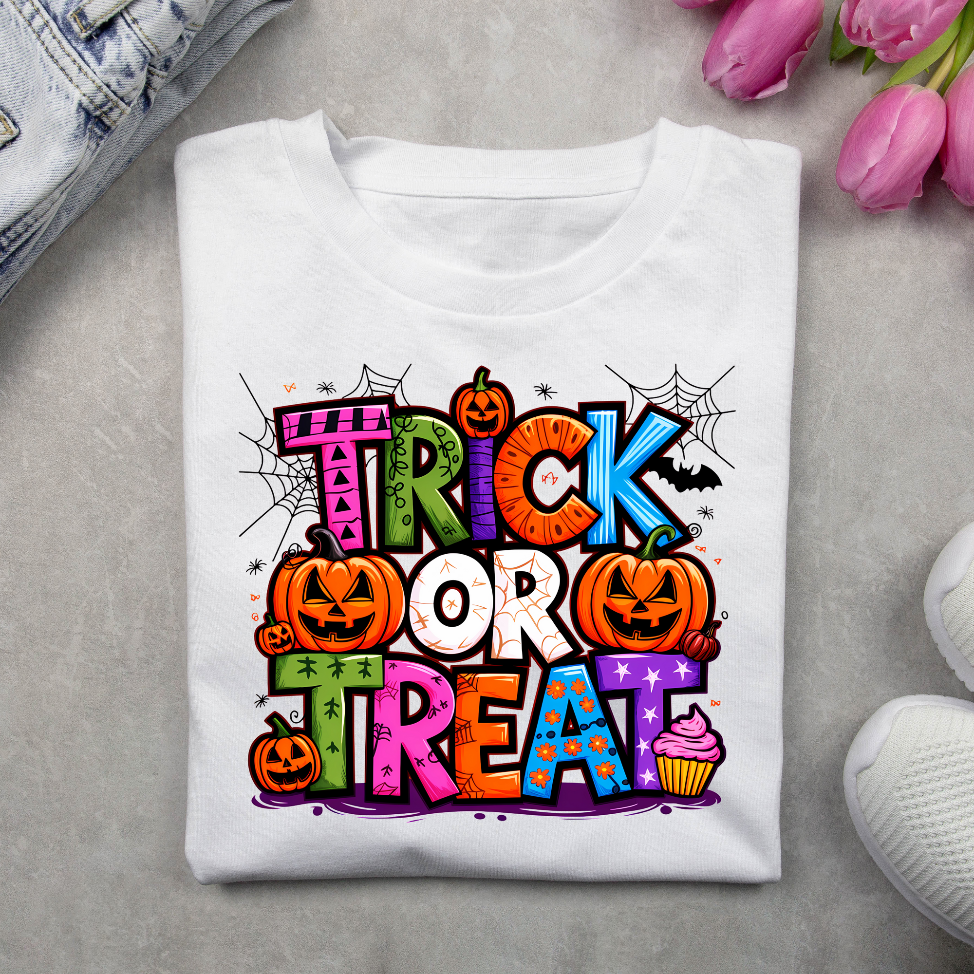 Trick or Treat T-Shirt – Halloween Statement Tee