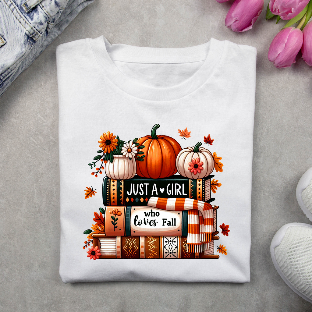 Just A Book Girl T-Shirt – Halloween Statement Tee