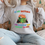 Dumpster Fire T-Shirt – Bold Statement Tee