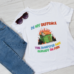 Dumpster Fire T-Shirt – Bold Statement Tee