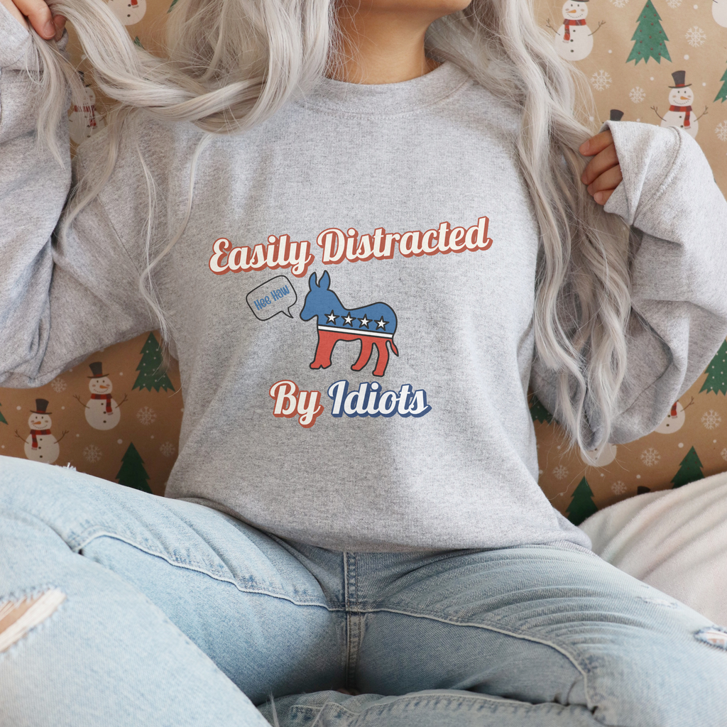 Distracted by Idiots T-Shirt – Bold Identity Statement Tee