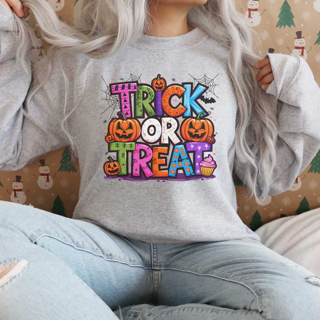 Trick or Treat T-Shirt – Halloween Statement Tee