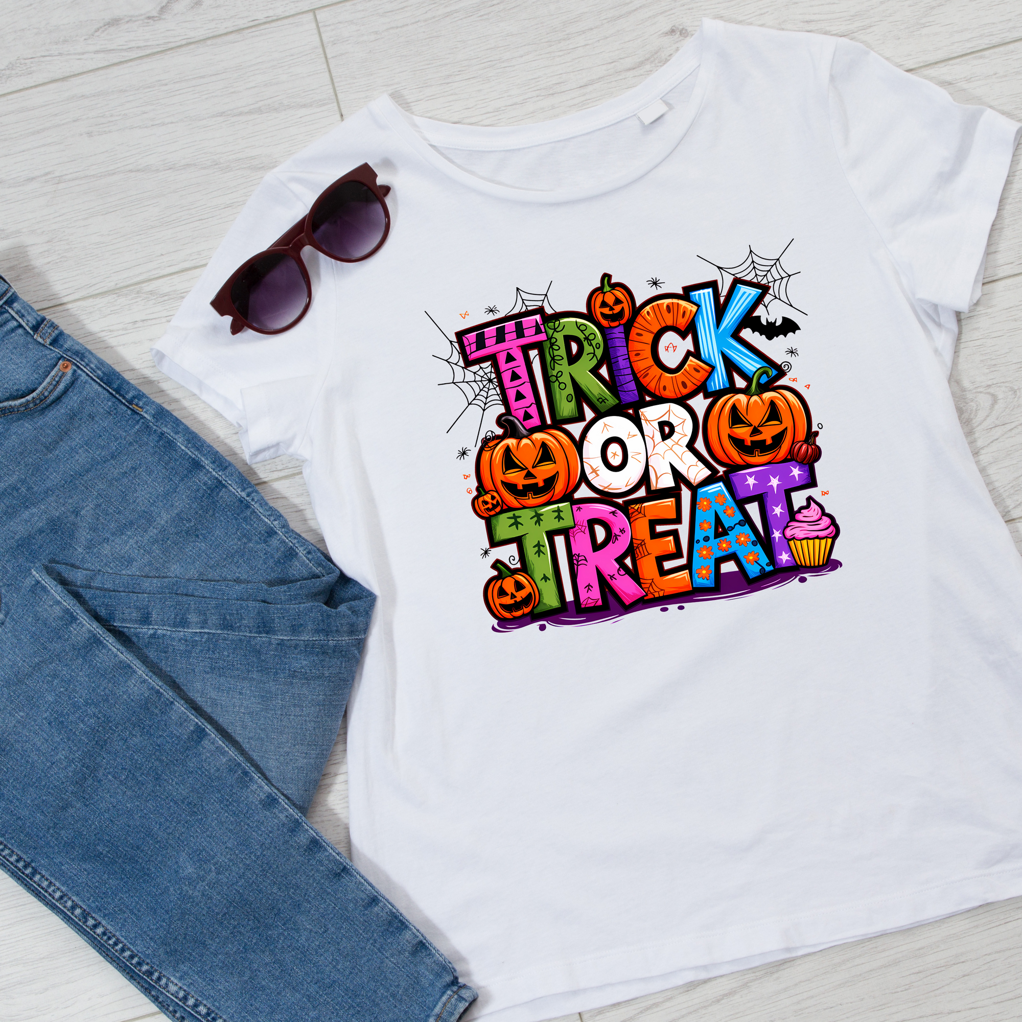 Trick or Treat T-Shirt – Halloween Statement Tee
