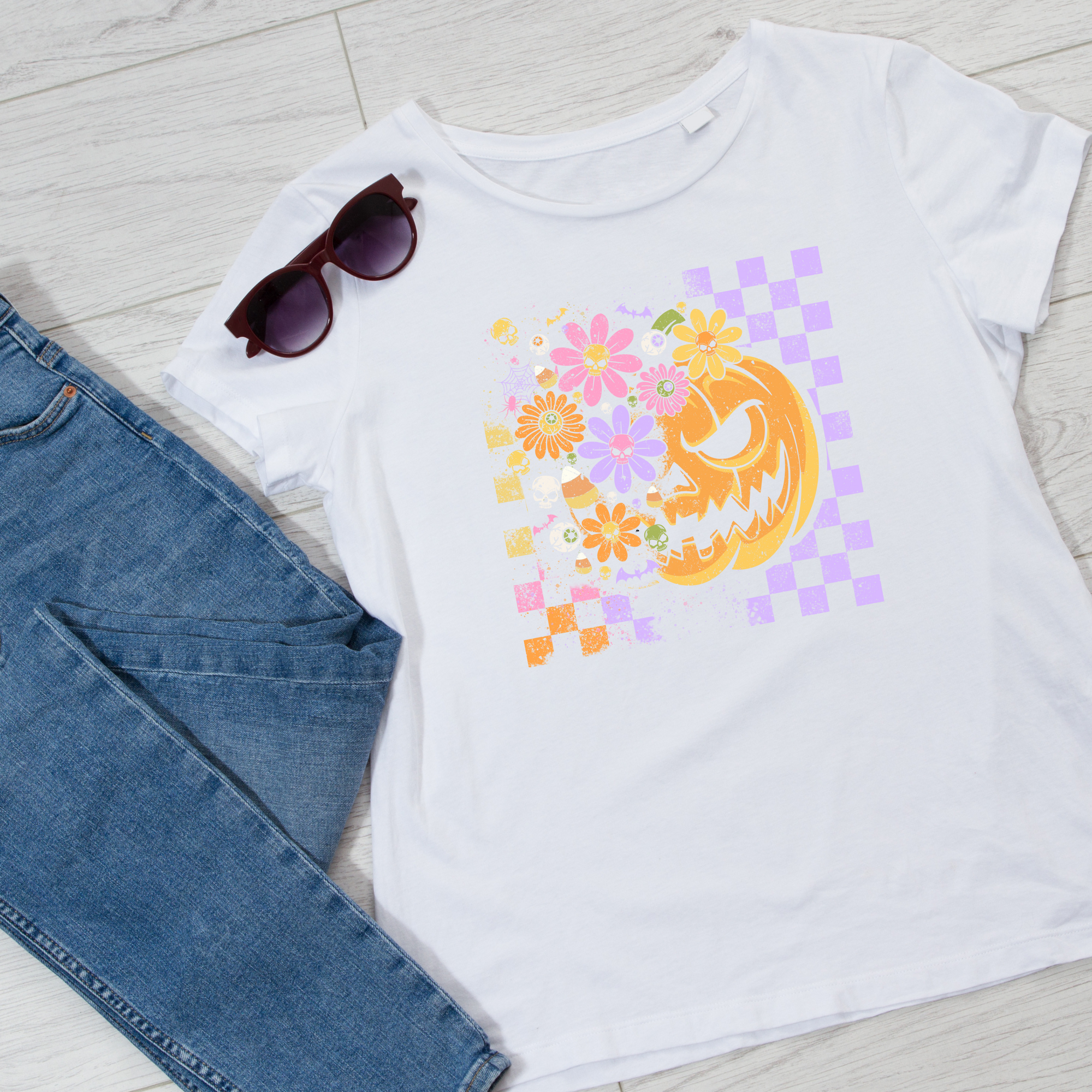 Pastel Pumpkin T-Shirt – Halloween Statement Tee