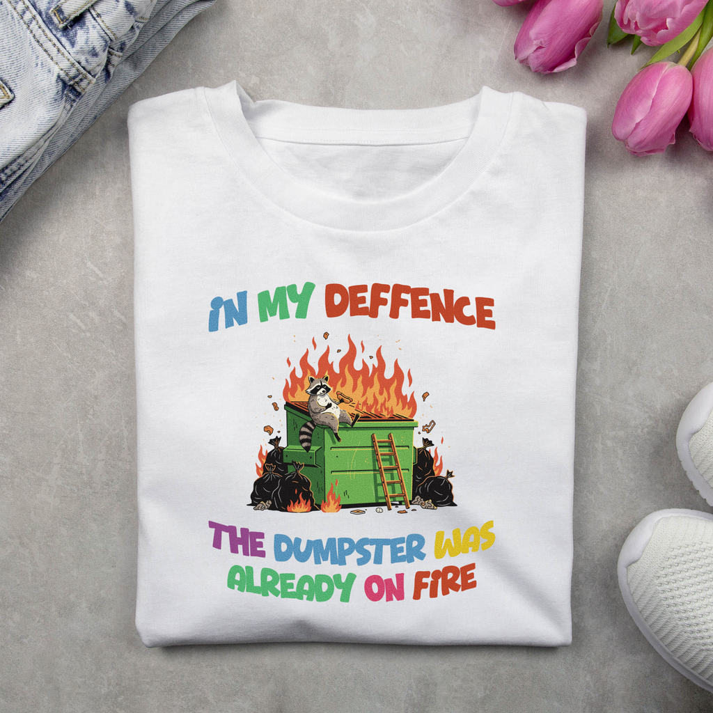 Dumpster Fire T-Shirt – Bold Statement Tee