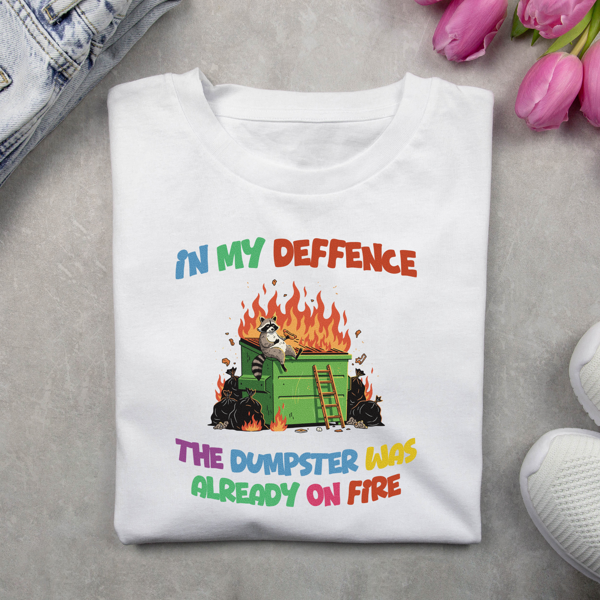 Dumpster Fire T-Shirt – Bold Statement Tee