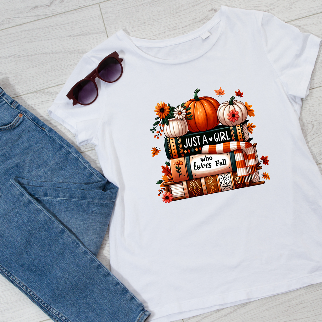 Just A Book Girl T-Shirt – Halloween Statement Tee