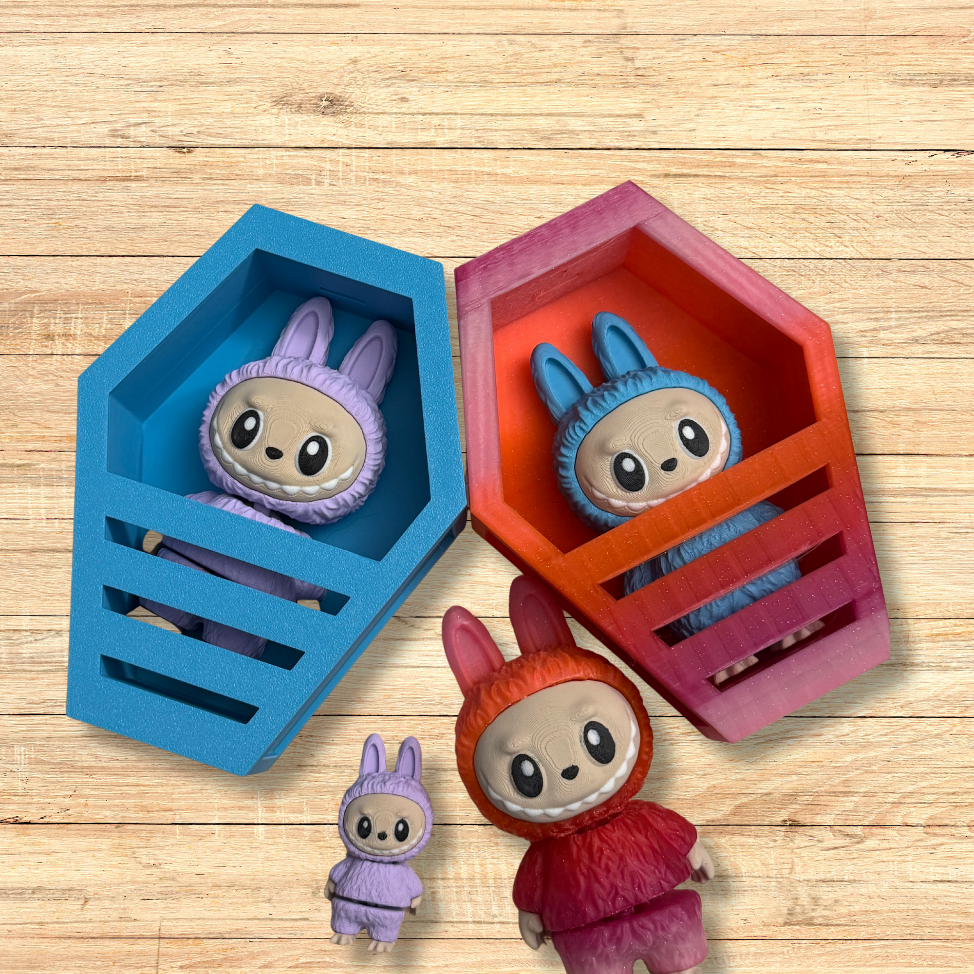 Labubu-Inspired Coffin – 3D Printed Display Prop