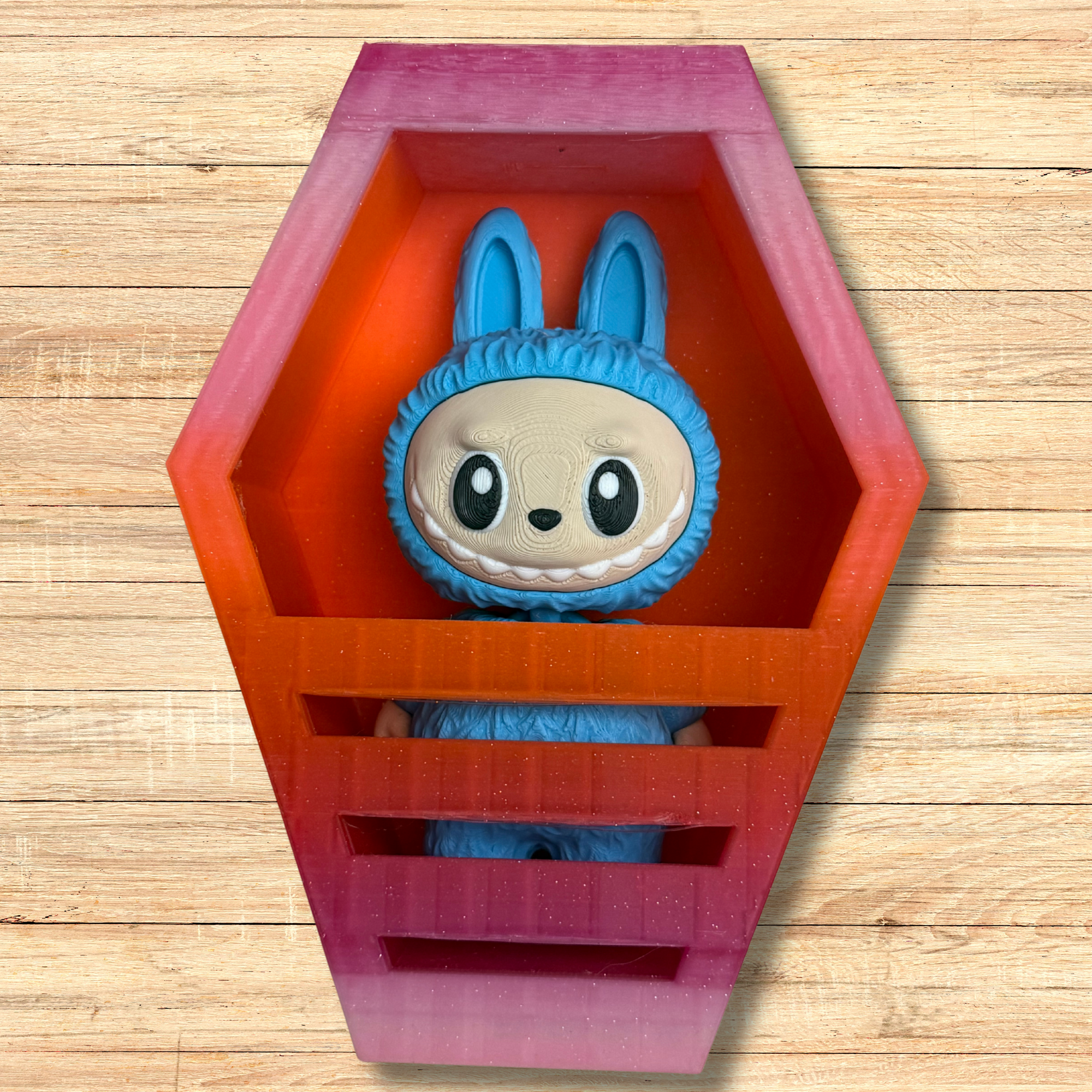 Labubu-Inspired Coffin – 3D Printed Display Prop