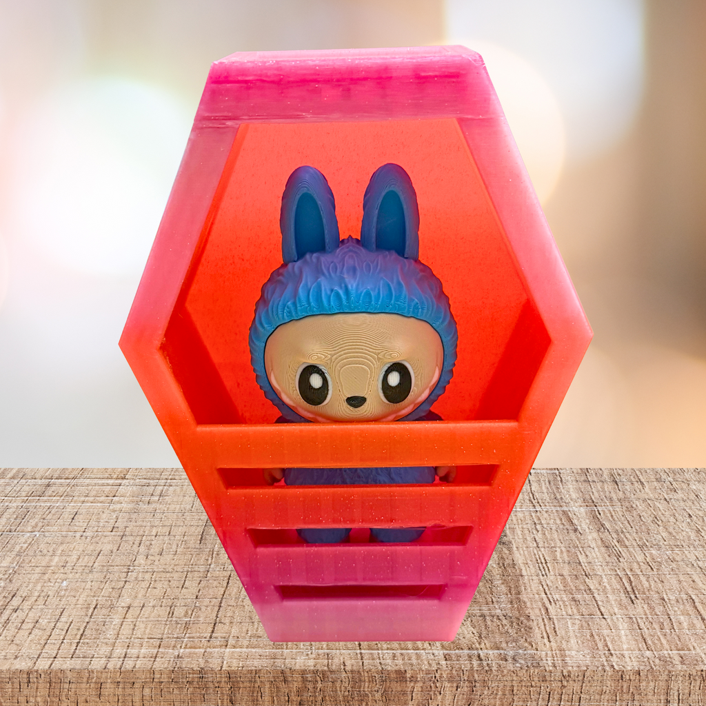Labubu-Inspired Coffin – 3D Printed Display Prop
