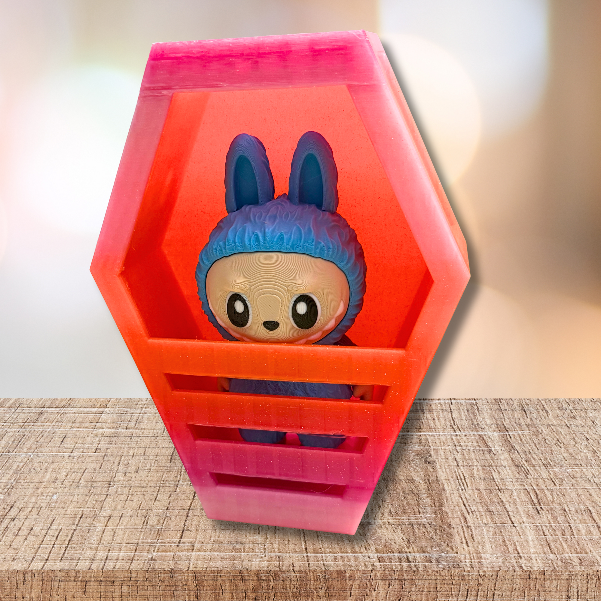 Labubu-Inspired Coffin – 3D Printed Display Prop