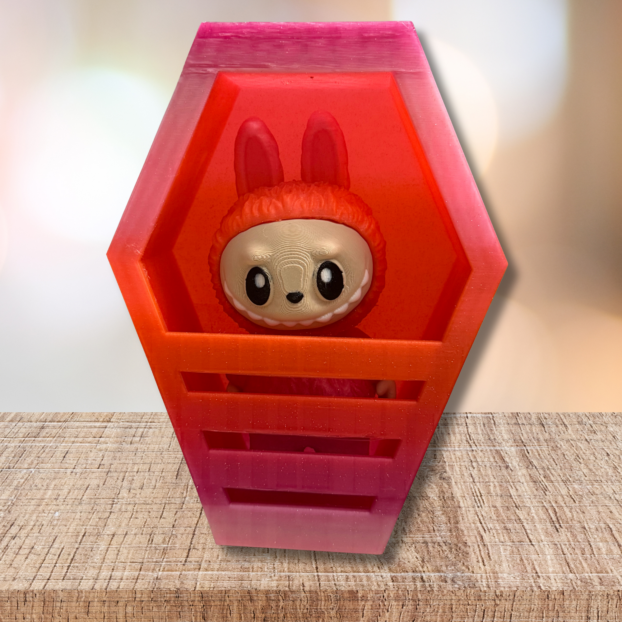 Labubu-Inspired Coffin – 3D Printed Display Prop