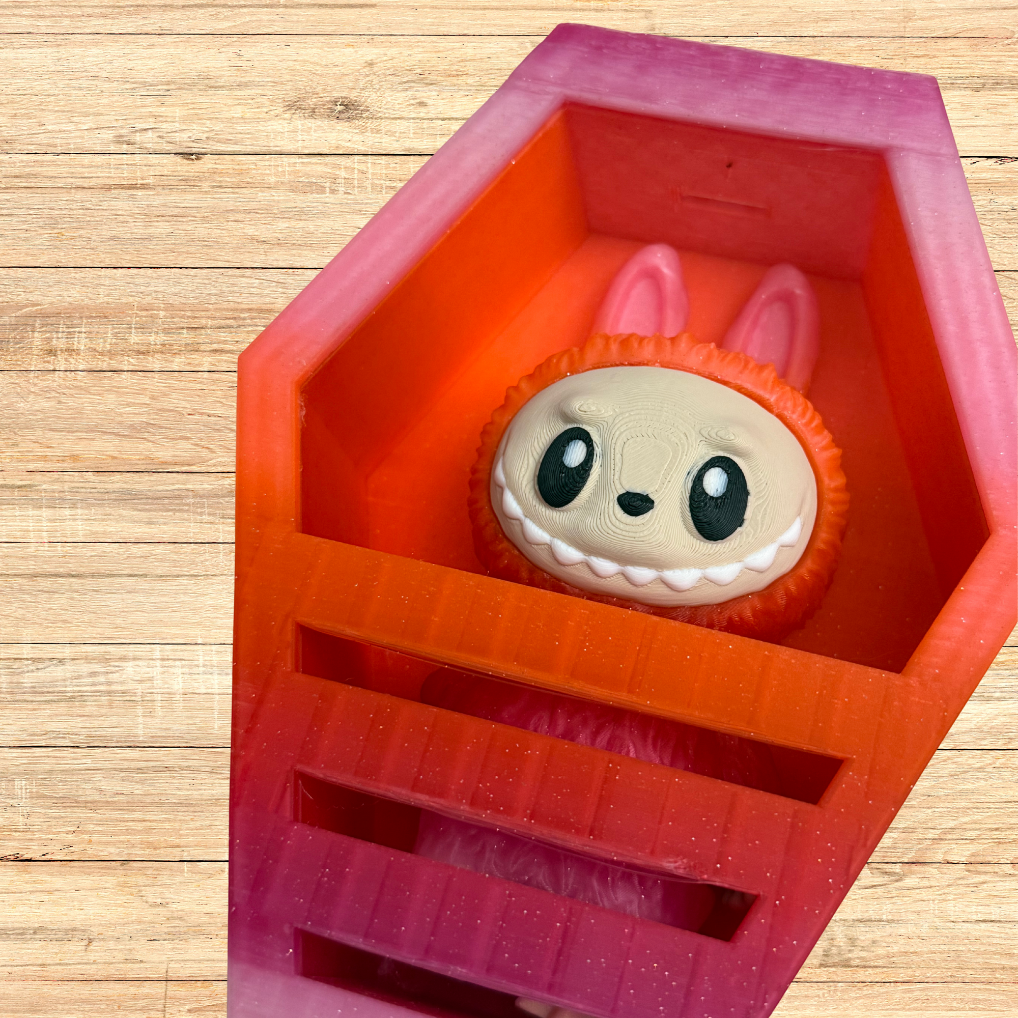 Labubu-Inspired Coffin – 3D Printed Display Prop
