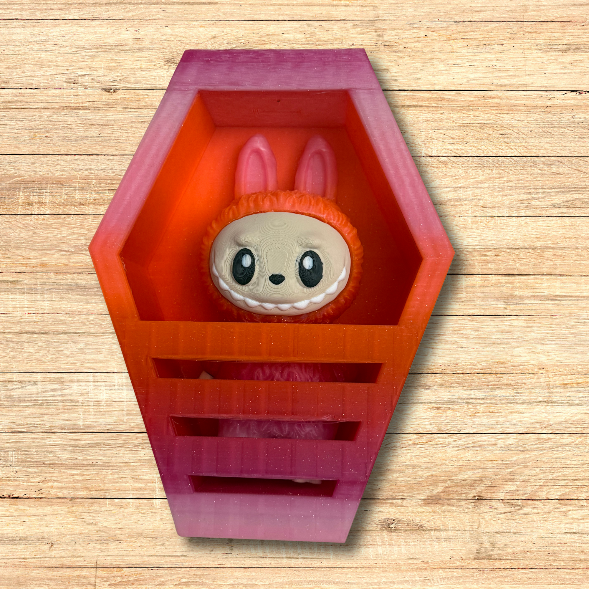 Labubu-Inspired Coffin – 3D Printed Display Prop