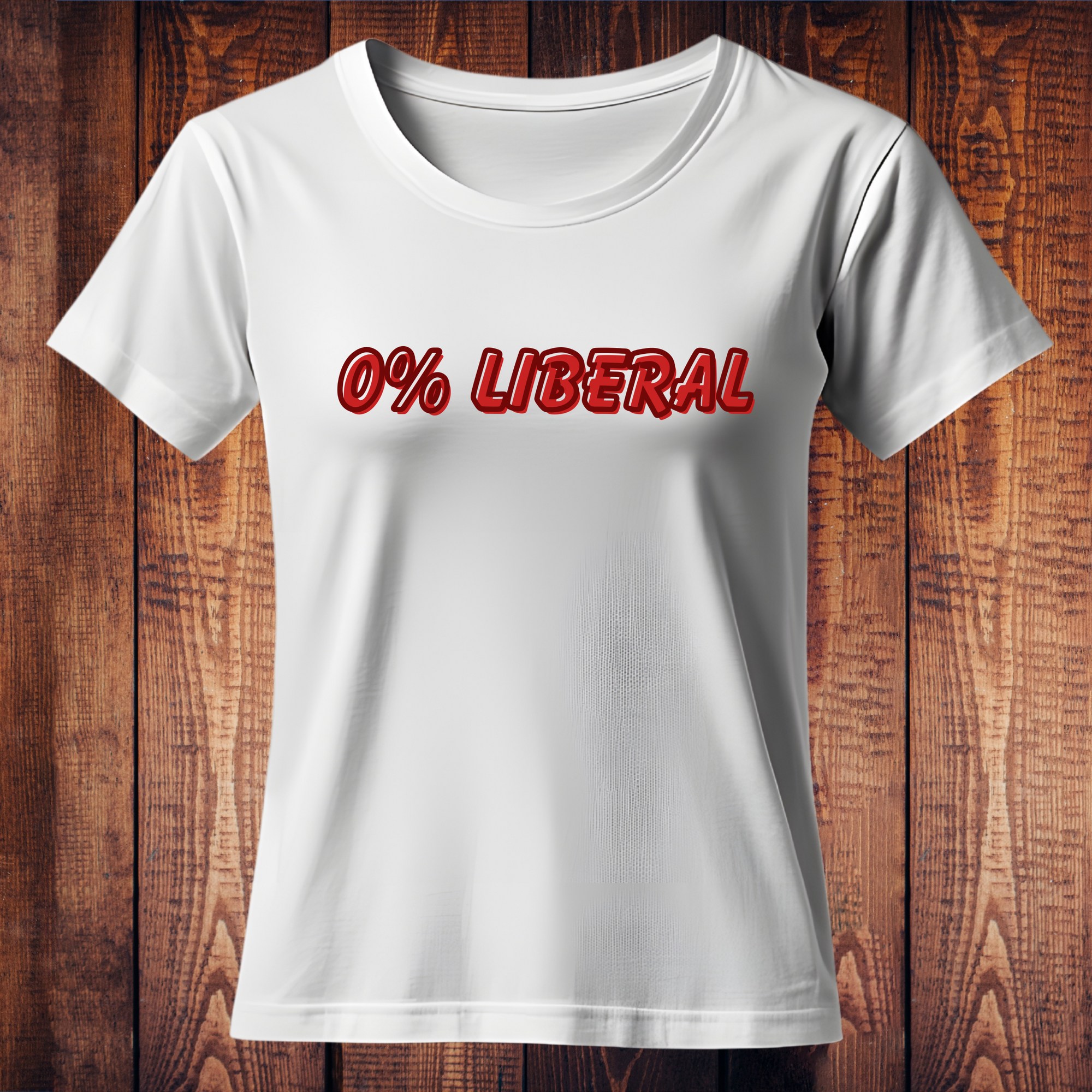 0% Liberal Conservative Graphic Tee – Political Statement Shirt