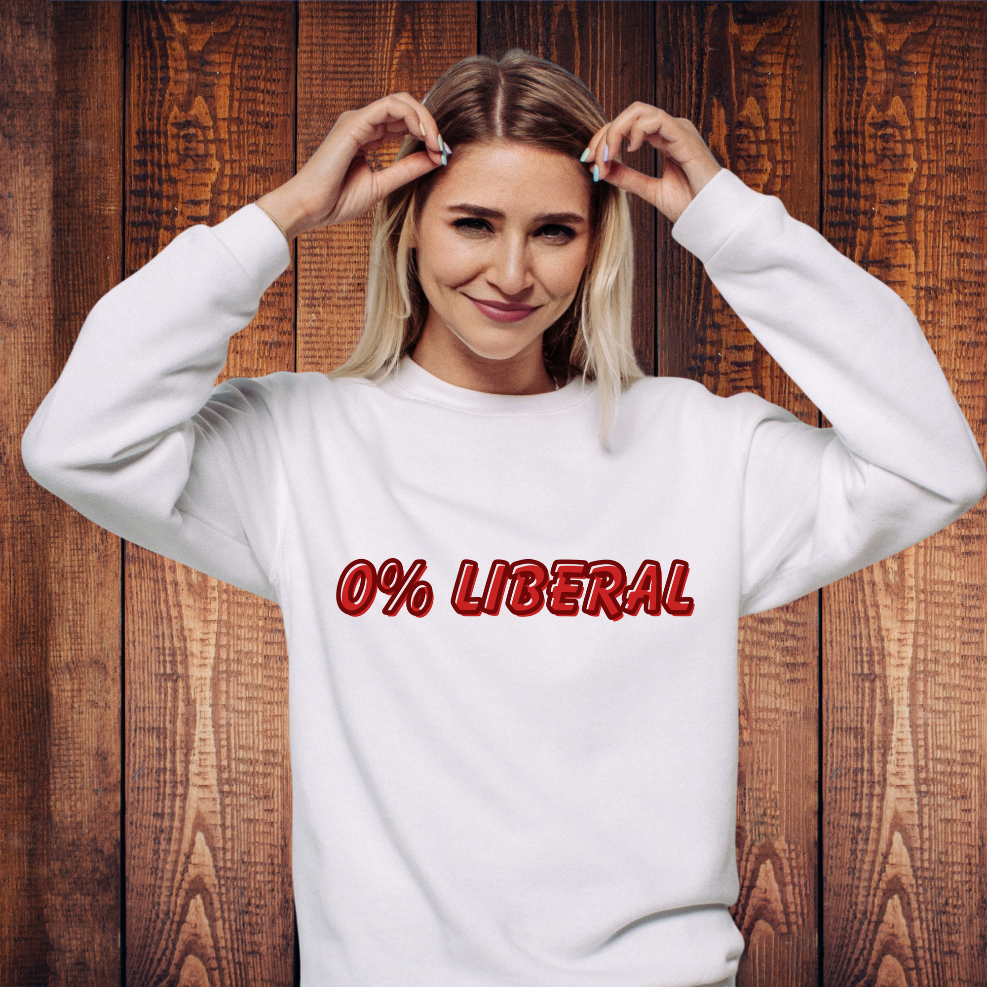 0% Liberal Conservative Graphic Tee – Political Statement Shirt