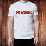 0% Liberal Conservative Graphic Tee – Political Statement Shirt