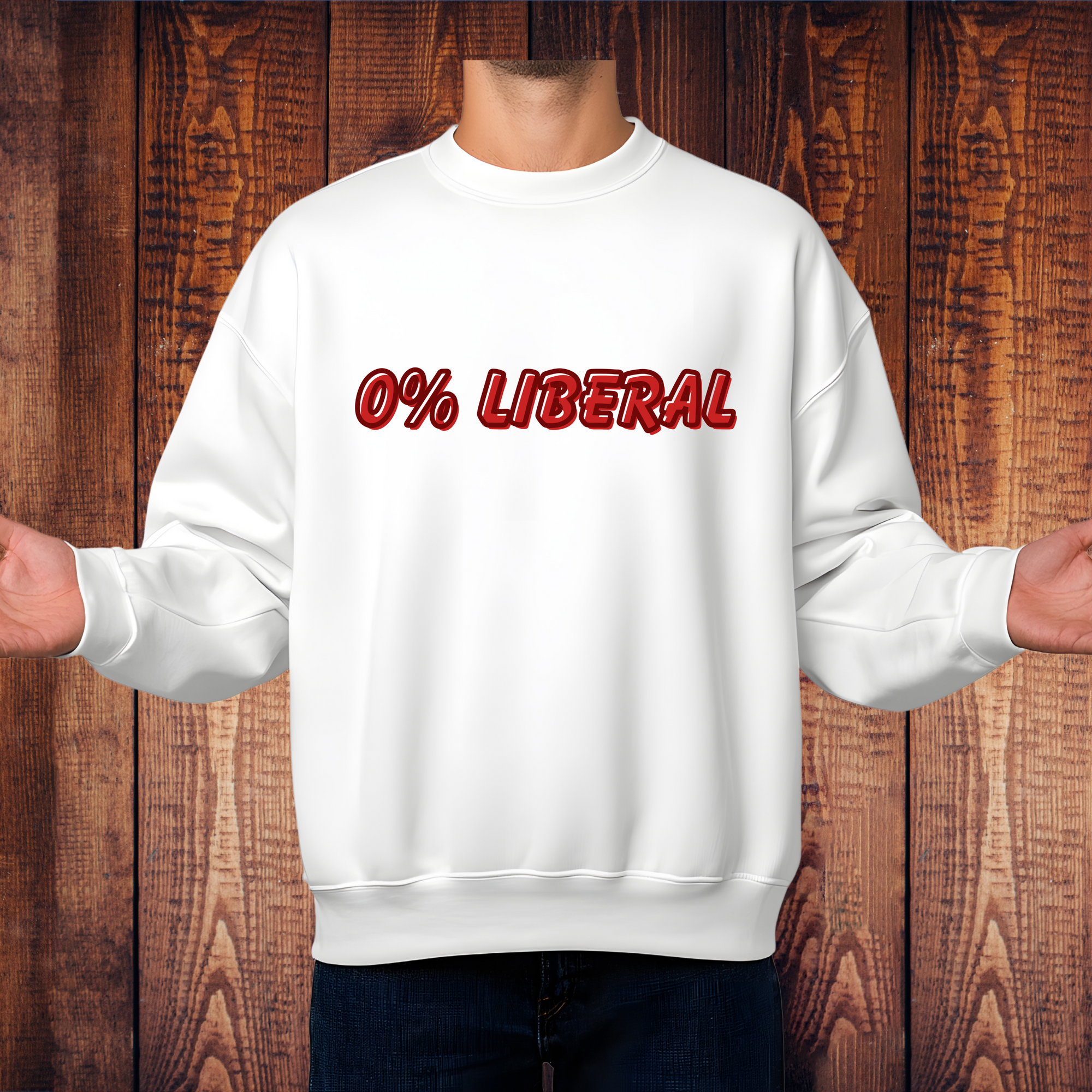 0% Liberal Conservative Graphic Tee – Political Statement Shirt